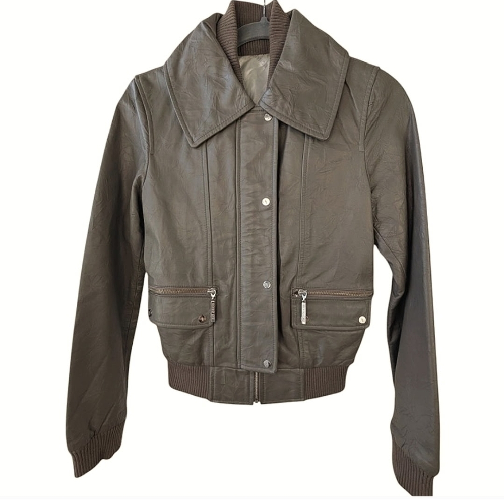 Richard Chai Small Womans Faux Leather Jacket.